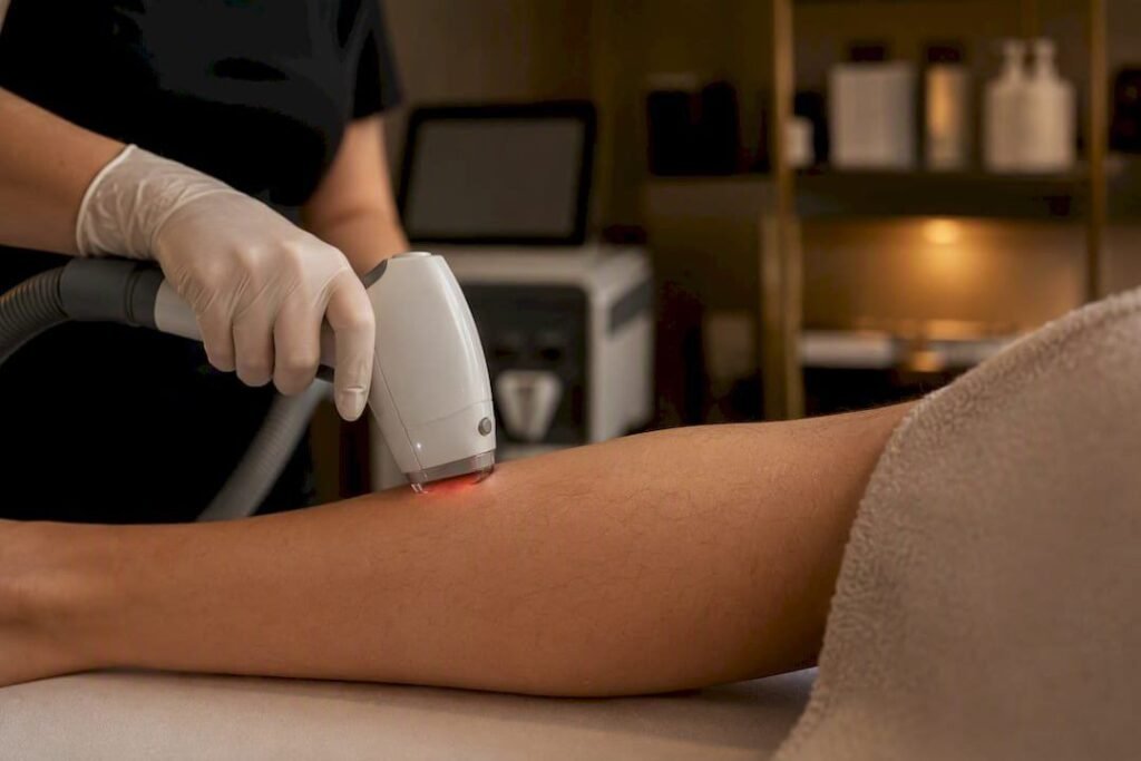 Épilation laser des jambes